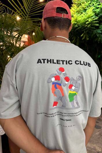 Athletic Club Oversize Tişört - 2