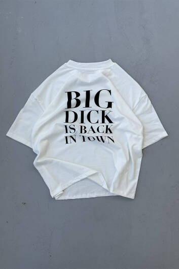 Big Dick Baskılı Oversize Tişört - 5