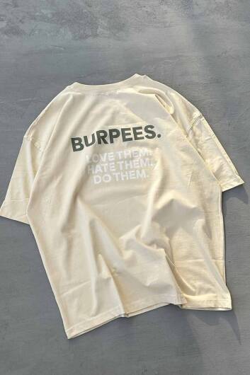 Burpees Baskılı Oversize Tişört - 2