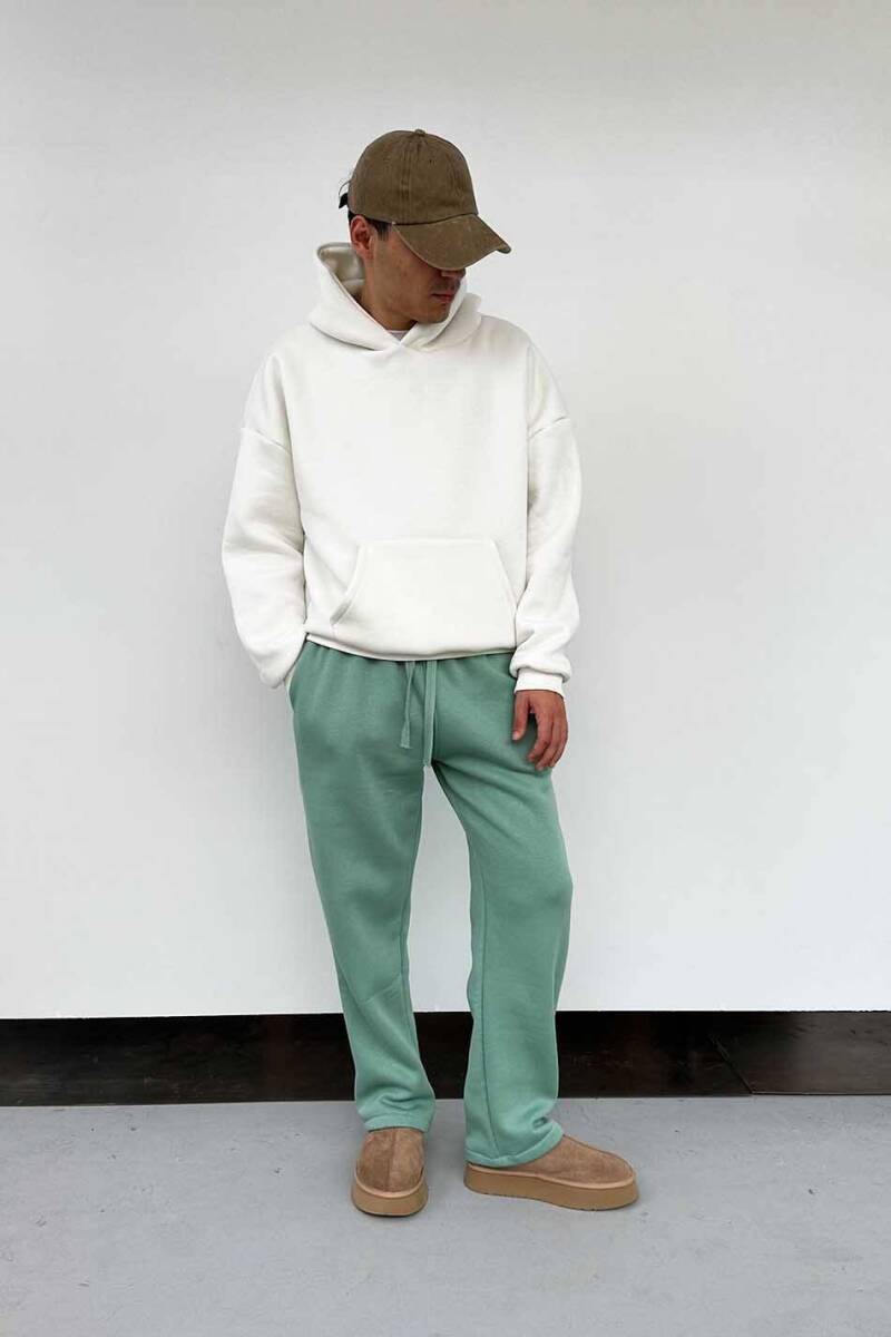 Paulie Ekru Oversize Boxy Fit Hoodie - 3