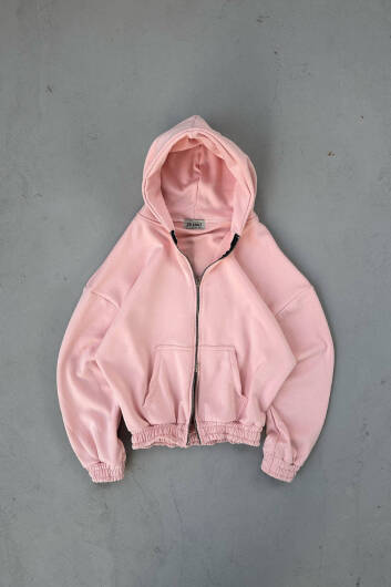 Pudra 380 GSM Oversize Boxy Fit Zip Hoodie - 1